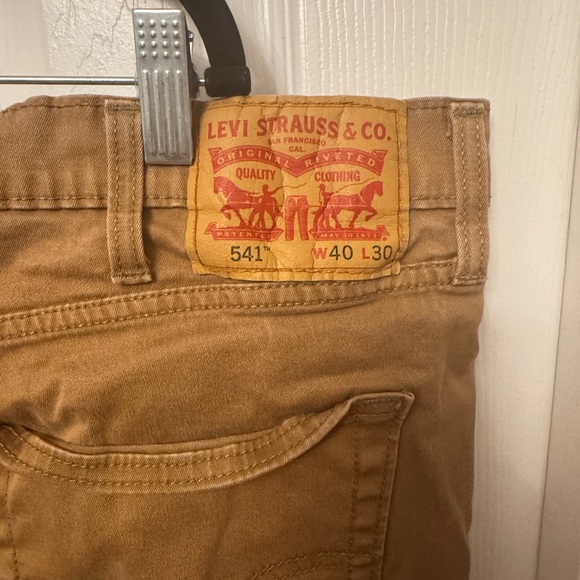Levi Strauss Tan denim pants size 40 x 30 - Picture 3 of 3